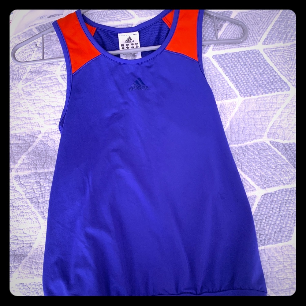 Adidas Workout Tank Top Vintage 💙🧡